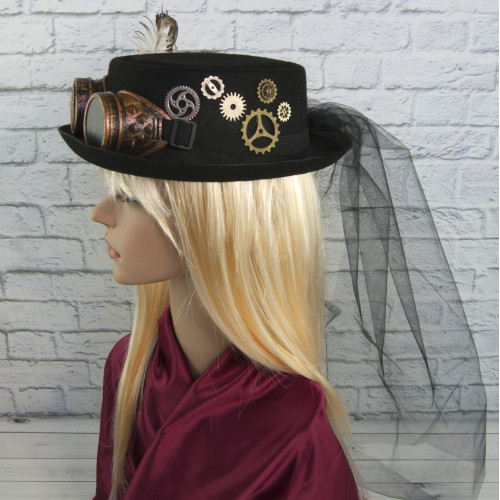 Капелюх Стімпанк Медіум Лаура 9191