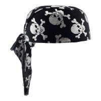 Бандана пірата з черепами (срібна)