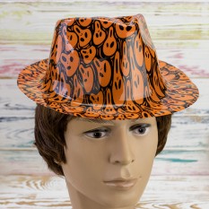 Шляпа Мужская пластиковая с принтом Хэллоуин 12670