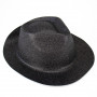 Шляпа детская Мафия блестящая (черная)