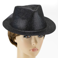 Шляпа детская Мафия блестящая (черная)