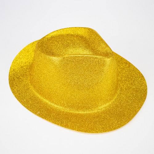 Шляпа детская Мафия блестящая (золото)