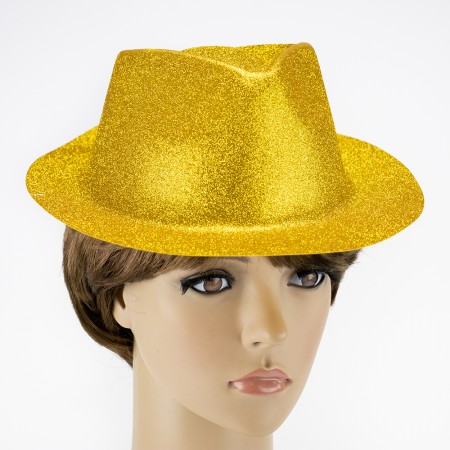 Капелюх дитячий Мафія блискуча (золотий)