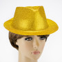 Шляпа детская Мафия блестящая (золото)