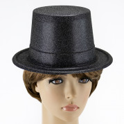 Капелюх дитячий Циліндр блискучий (чорний)
