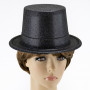 Капелюх дитячий Циліндр блискучий (чорний)