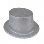 Капелюх Циліндр блискучий (срібний)