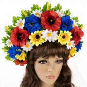 Український вінок високий на голову Мар'яна (р. 56-60) 9344