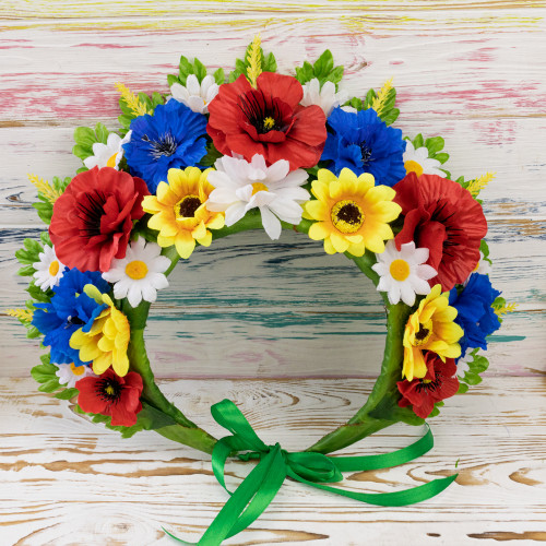 Український вінок високий на голову Маряна (р. 56-60) 9344