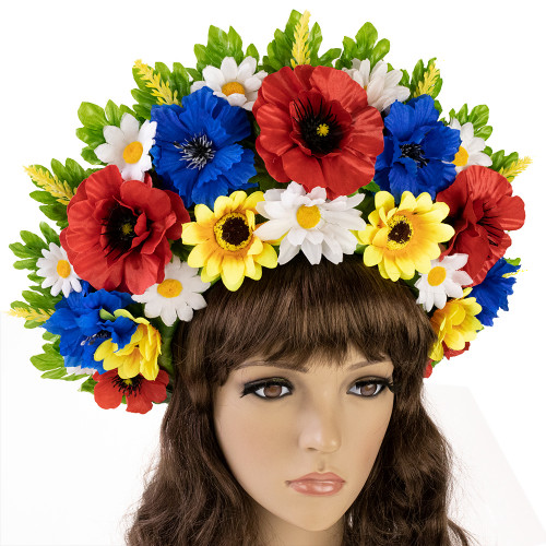 Український вінок високий на голову Маряна (р. 56-60) 9344