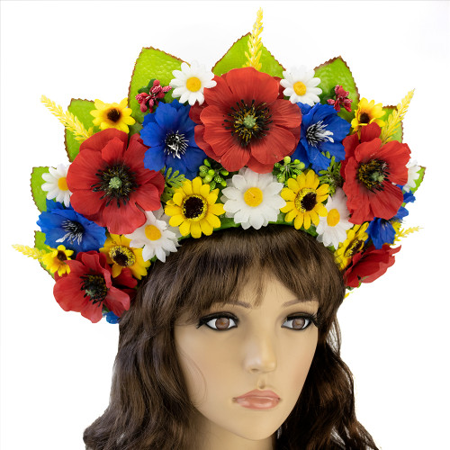 Український вінок високий на голову Маряна (р. 56-60) 9344