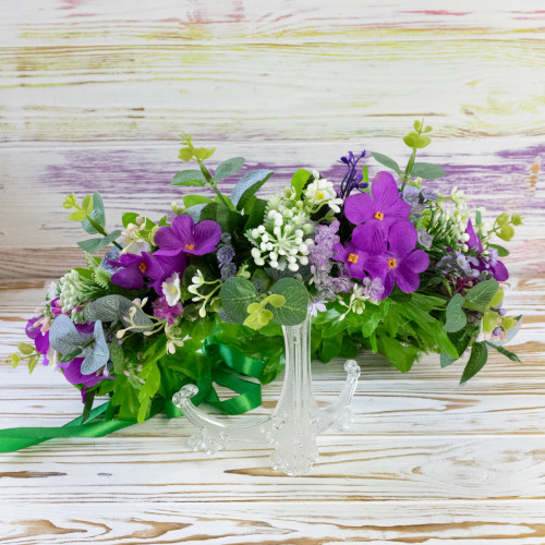 Украинский веночек Купальский Любава с фиалками 11037