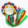 Український вінок високий зі стрічками на голову Маряна (р. 54-60) 13697