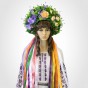 Український вінок високий зі стрічками на голову Радомира 13700
