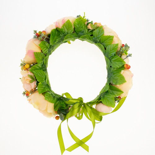 Украинский веночек объемный на голову Августа 13706