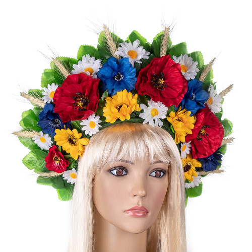 Український вінок високий на голову Маряна (р. 56-60) 9344
