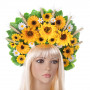 Украинский венок высокий на голову Саломея 9346