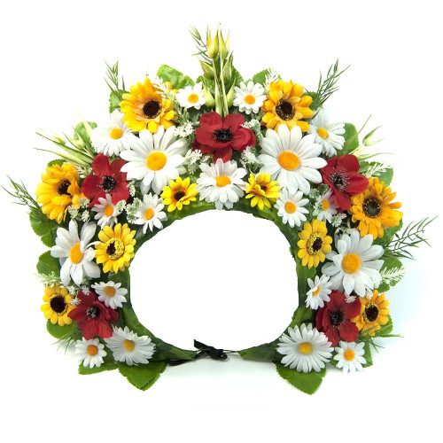 Український вінок високий на голову Зореслава 11033