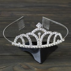 Диадема со стразами металлическая 13837