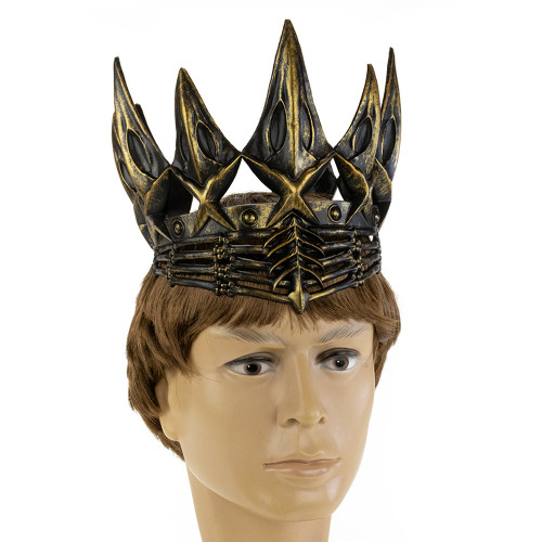 Корона Косплей Готична Ворон (золото антик)
