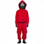 Маскарадный костюм охранника из сериала Игра в кальмара S (красный)