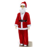 Маскарадный костюм Санта Клаус велюр 6-8 лет