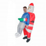 Надувний костюм Обійми Санти