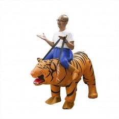 Надувний костюм Вершник на Тигрі