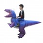 Надувний костюм Вершник на Тиранозаврі (фіолетовий)