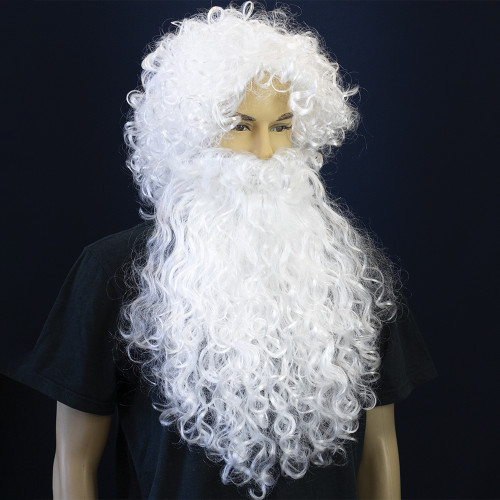 Перука з бородою діда Мороза ( L )