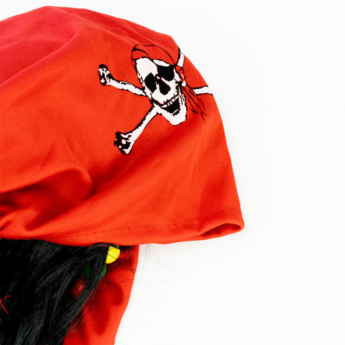 Парик Пиратки с банданой (+повязка на глаз)