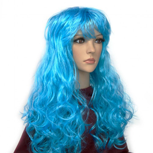 Парик Волнистый (голубой)