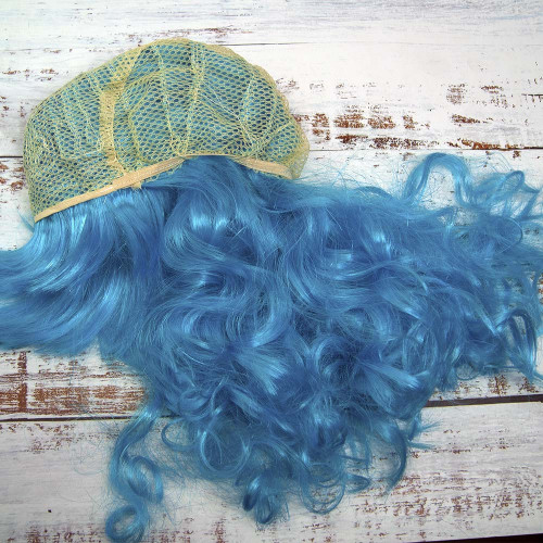 Парик Волнистый (голубой)