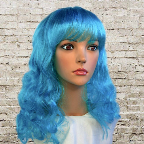 Парик Волнистый (голубой)