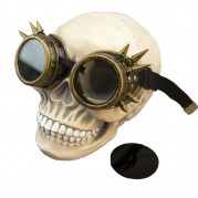 Очки Стимпанк Гогглы Премиум с шипами (золото антик)