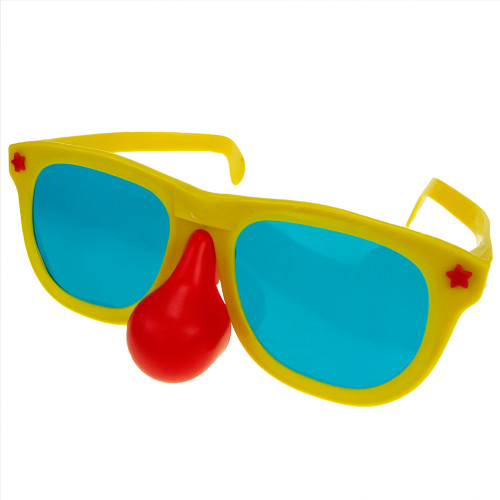 Окуляри Гігант з носом (помаранчеві)