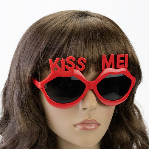 Окуляри Губи KISS ME (червоні)