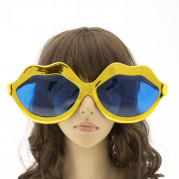 Окуляри Гігант Губи Металик (золоті)