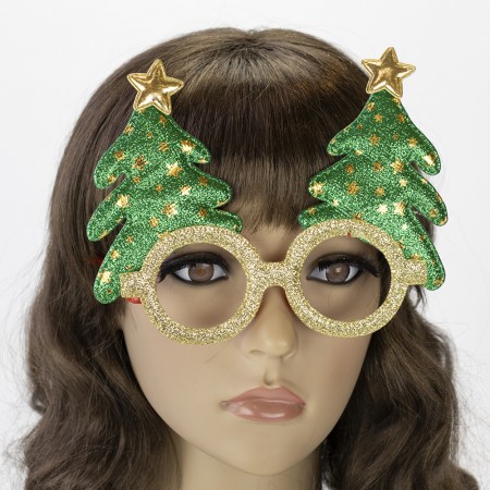 Очки Новогодние Елочки (зеленые)