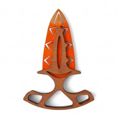Деревянный тычковый нож (оранжевый)
