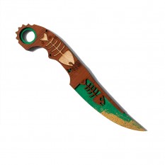 Деревянный нож Рыба (зеленый)