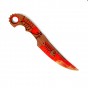 Деревянный нож Рыба (красный)
