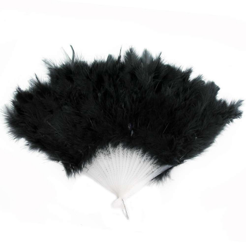 Віяло перо (чорне)