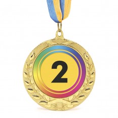 Медаль нагородна 43515 Д7см 2 місце Райдуга