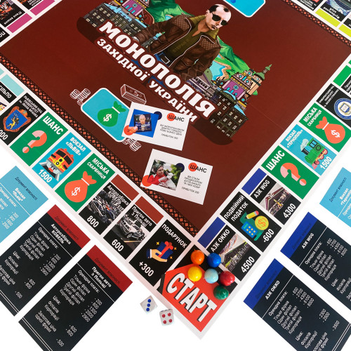 Настільна гра МОНОПОЛІЯ ЗАХІДНОЇ УКРАЇНИ (укр. )