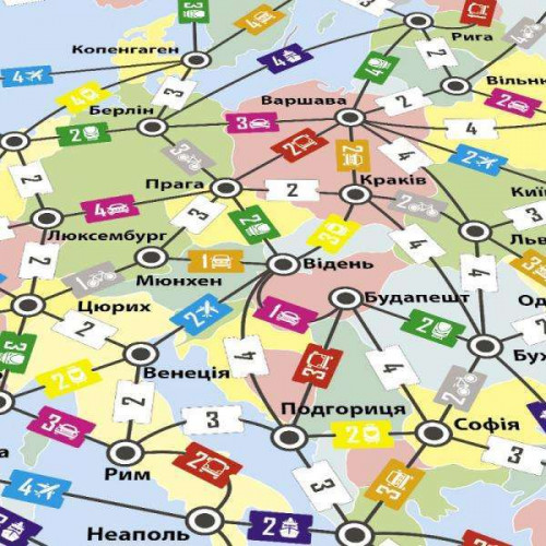 Настольная игра ПОДОРОЖ ЕВРОПОЮ (укр. )
