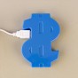 Хаб USB Долар розгалужувач (синій)