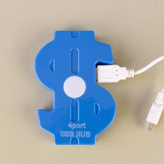 Хаб USB Доллар разветвитель (синий)