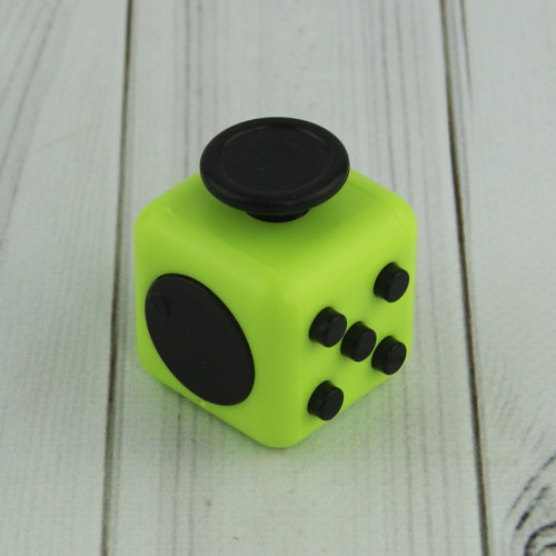 Кубик антистрес Fidget Cube (зелений з чорним)