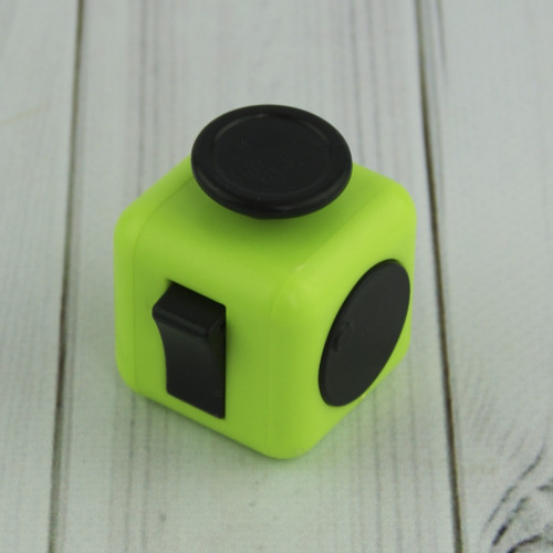 Кубик антистрес Fidget Cube (зелений з чорним)